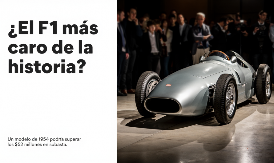 ¿La mayoría de los autos f1 querido se vendieron en una subasta? 1954 LAPPLELLLINININGERNINGERNO podría más de 52 m