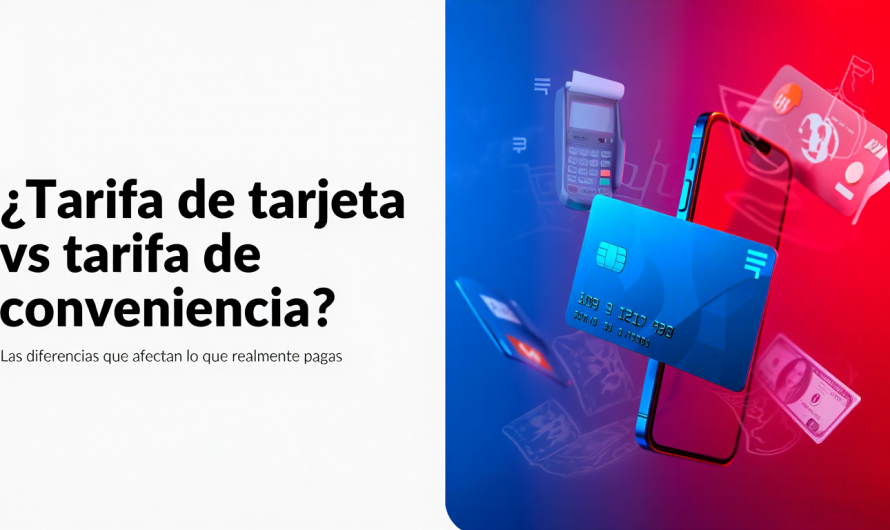 ¿Cuál es la diferencia entre una tarifa de tarjeta de crédito y una tarifa de conveniencia?